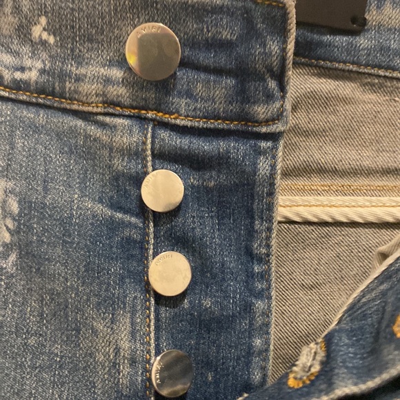 Amiri bleached bandana jean, men’s 31us - Picture 6 of 14